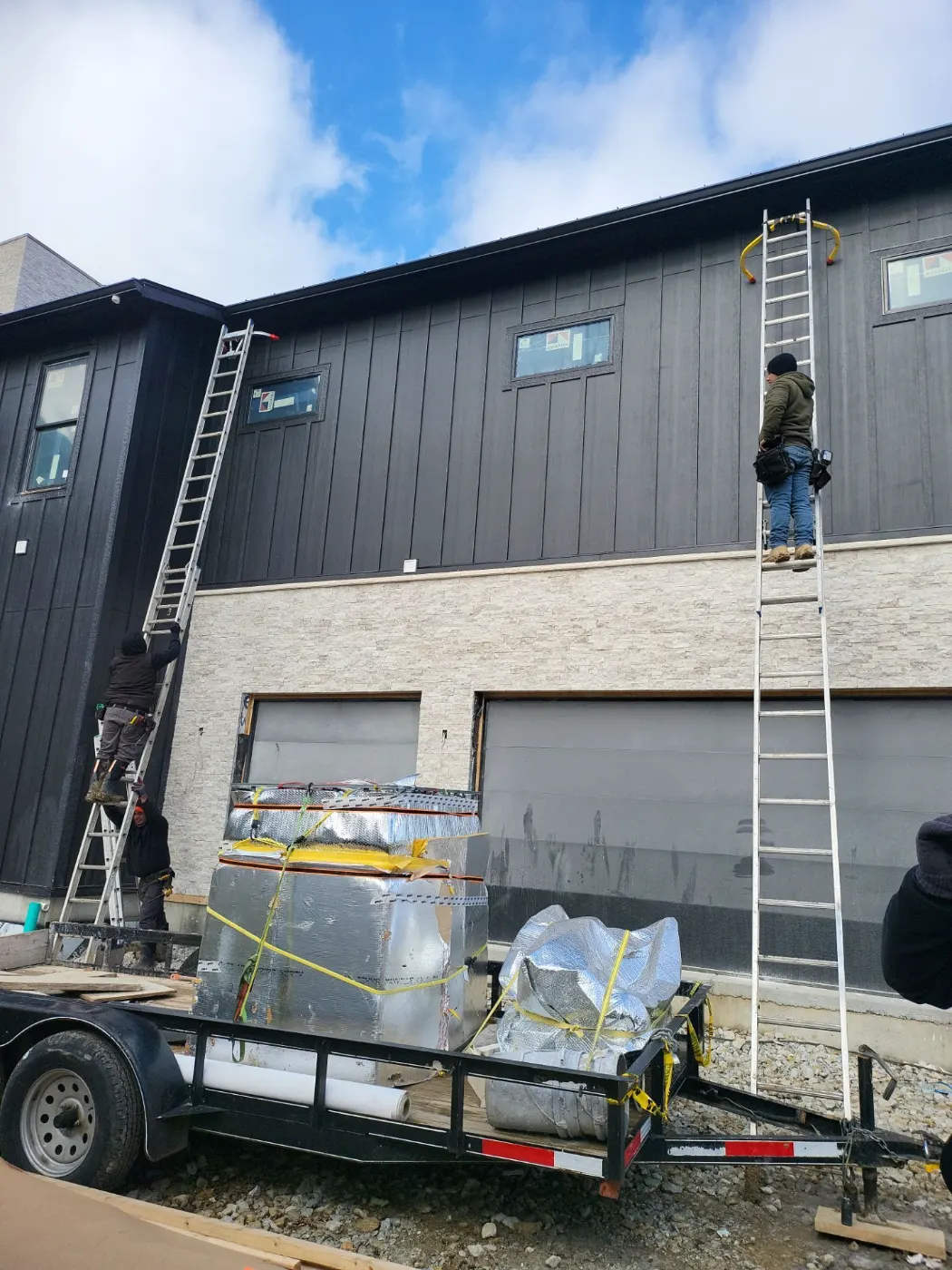 Storm-damaged siding documented in Chatham Hills