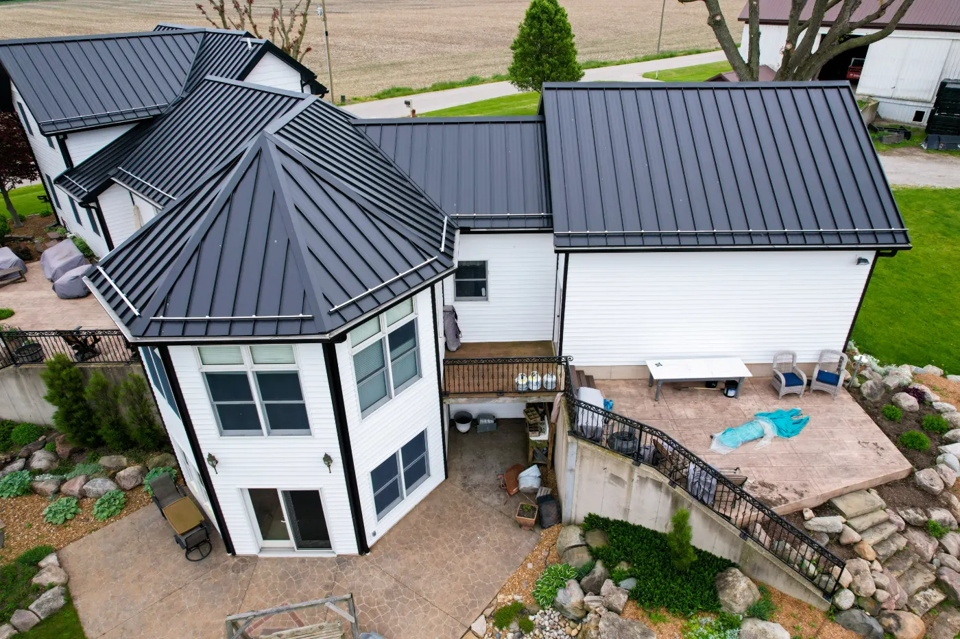 Fiber cement siding installed on a Chatham Hills home